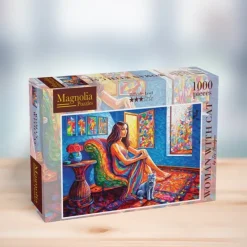 Magnolia Elif Hürdogan - Woman with Cat*Femme Chats|Déco Et Objets