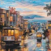 Eurographics Eugene Lushpin - San Francisco, Cable Car Heaven* Villes Et Villages|Art