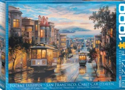 Eurographics Eugene Lushpin - San Francisco, Cable Car Heaven* Villes Et Villages|Art