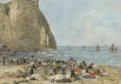 Grafika Kids Eugène Boudin - Eugène Boudin: Les Blanchisseuses de la Plage d'Etretat, 1894*Enfant Art|Dès 6 Ans : 50 À 100 Pièces