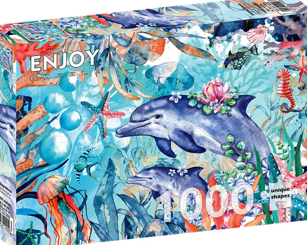 Enjoy Puzzle Faire des Vagues* Dauphins|Animaux Marins