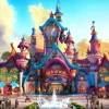 Grafika Fairyland by Day* Châteaux Et Palaces|De 500 À 999 Pièces