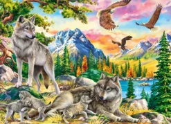 Castorland Famille de Loups et Aigles.* Oiseaux|Loups