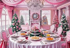 Bluebird Puzzle Festin de Noël en Rose*Femme Déco Culinaire|Noël