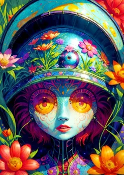 Enjoy Puzzle Floral Warrior*Femme Hommes Et Femmes|Forêts, Fleurs Et Jardins