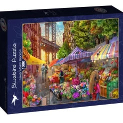 Bluebird Puzzle Flower Market Brooklyn* Villes Et Villages|États-Unis Et Canada