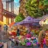 Bluebird Puzzle Flower Market Brooklyn* Villes Et Villages|États-Unis Et Canada