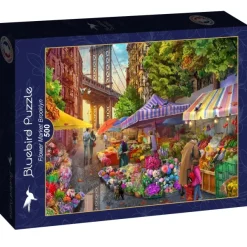 Bluebird Puzzle Flower Market Brooklyn* Villes Et Villages|États-Unis Et Canada