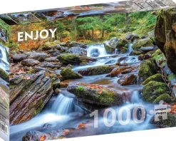Enjoy Puzzle Forest Stream in Autumn* Cascades|Forêts, Fleurs Et Jardins