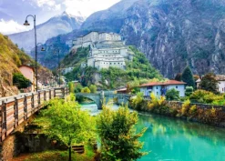 Bluebird Puzzle Fort of Bard, Italy* Ponts|Châteaux Et Palaces