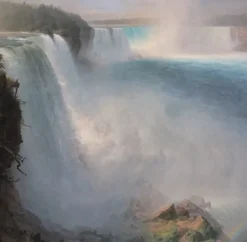 Grafika Frederic Edwin Church : Les Chutes du Niagara - Côté Américain, 1867* Cascades|Carré