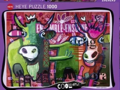 Heye Fredi Gertsch - Cool Cattle - Striped Cows* Animaux De La Ferme|Collages