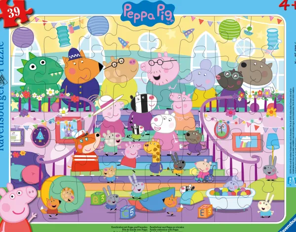 Ravensburger Fête Familiale avec Peppa et ses Amis*Femme/Enfant À Partir De 2 Ans|Dès 2 Ans : Moins De 10 Pièces