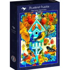 Bluebird Puzzle Galchutt David - The Avian Sanctuary* Oiseaux|Forêts, Fleurs Et Jardins