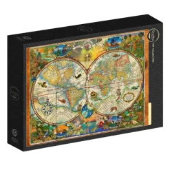 Grafika Garry Walton - Carte des Créatures de la Terre* Animaux Fantastiques|Cartes Du Monde