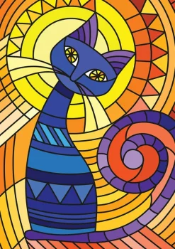 Yazz Geometric Cat* Châteaux Et Palaces|De 1 000 Pièces