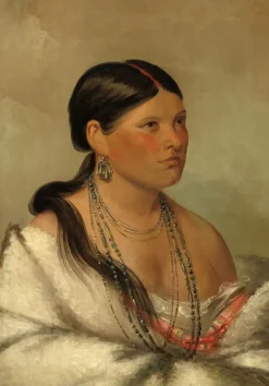 Grafika Kids George Catlin : Femme Aigle - Shawano, 1830*Enfant Art|Dès 6 Ans : 50 À 100 Pièces