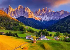 Enjoy Puzzle Église dans les Dolomites, Italie* Montagnes|Églises, Cathédrales Et Mosquées