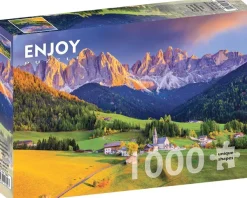 Enjoy Puzzle Église dans les Dolomites, Italie* Montagnes|Églises, Cathédrales Et Mosquées