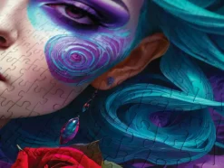 Enjoy Puzzle Gothic Flowers Portrait*Femme Hommes Et Femmes|Gothiques Et Sorcières