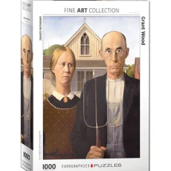 Eurographics Grant Wood - American Gothic*Femme Hommes Et Femmes|Art