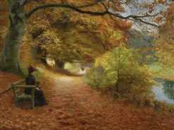 DToys Hans Andersen Brendekilde: A Wooded Path in Autumn* Art|De 1 000 Pièces