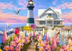 Bluebird Puzzle Heaven By The Ocean* Phares Et Moulins|Cottages Et Châlets