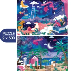 Pieces & Peace Heln.illustration - 2 Puzzles - My Dreams*Femme Déco Et Objets|Hommes Et Femmes