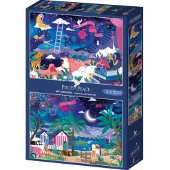 Pieces & Peace Heln.illustration - 2 Puzzles - My Dreams*Femme Déco Et Objets|Hommes Et Femmes