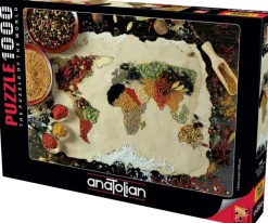 Perre / Anatolian Herbal World Map* Cartes Du Monde|De 1 000 Pièces