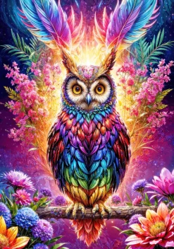 Enjoy Puzzle Hibou Néon* De 3 000 Pièces|De 3 000 Pièces