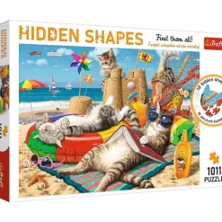 Trefl Hidden Shapes - Vacances Félines*Femme Chats|Humour, Satire Et Wasgij