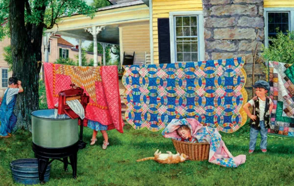 SunsOut Hide N Quilt*Femme Chats|Déco Et Objets