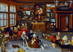 Bluebird Puzzle Hieronymus Francken Iicirca - The Archdukes Albert and Isabella Visiting a Collector's Cabinet, 1623* Art|De 1 000 Pièces