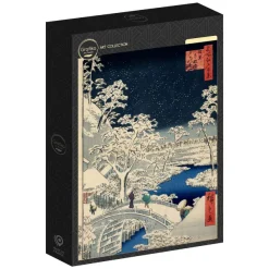 Grafika Hiroshige Utagawa - Utagawa Hiroshige - Drum bridge at Meguro and Sunset Hill, 1857* Art|De 1 000 Pièces