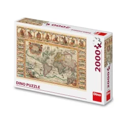Dino Historical Map Of The World* De 2 000 Pièces|De 2 000 Pièces