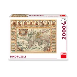 Dino Historical Map Of The World* De 2 000 Pièces|De 2 000 Pièces