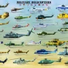 Eurographics Hélicoptères Militaires* Avions Et Objets Volants|De 1 000 Pièces