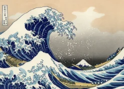 Grafika Hokusai - 2 Puzzles - L'Art d'Hokusai : La Grande Vague de Kanagawa - Shinagawa sur Le Tokaido* Art|De 500 À 999 Pièces