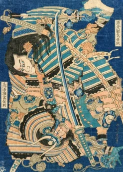 Grafika Hokusai - Kamakura no Gengoro Seizing Torinoumi Tasaburo* Art|De 500 À 999 Pièces
