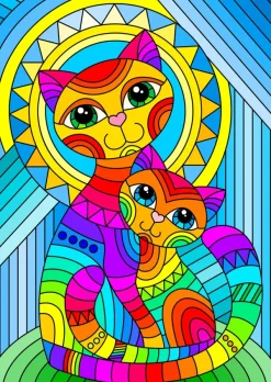 Enjoy Puzzle Inseparable Cat and Kitten* Chats|De 1 000 Pièces