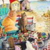 Alipson Puzzle IVORY CATS - Summer Picnic*Enfant Puzzles Pour Enfants|Chats