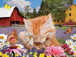 SunsOut J'adore les Fleurs* Chats|Forêts, Fleurs Et Jardins