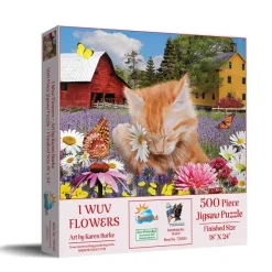 SunsOut J'adore les Fleurs* Chats|Forêts, Fleurs Et Jardins