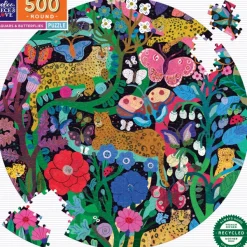 eeBoo Jaguars & Butterflies* Rond|Animaux Sauvages