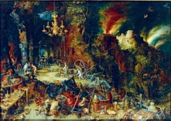 Bluebird Puzzle Jan Brueghel the Elder - Allegory of Fire, 1608* Art|De 1 000 Pièces