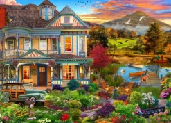 Bluebird Puzzle Jardin de Maison de Campagne* Chiens|Forêts, Fleurs Et Jardins