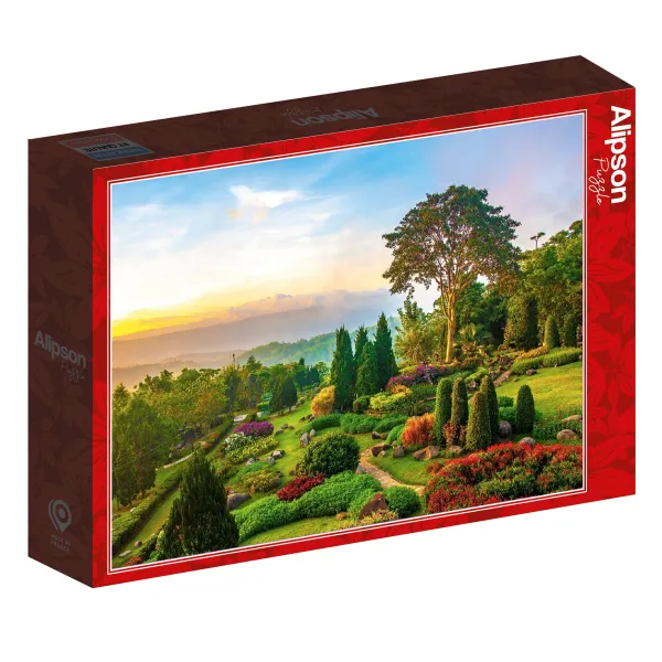 Alipson Puzzle Jardin sur la Colline*Femme Zen Et Bien Être|Forêts, Fleurs Et Jardins