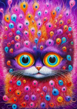 Enjoy Puzzle Je Vous Observe*Femme Chats|Anges