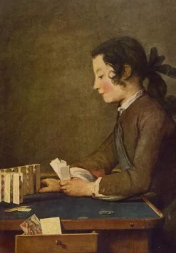 Grafika Kids Jean Siméon Chardin : Le Château de Cartes, 1737*Enfant Art|Dès 6 Ans : 50 À 100 Pièces